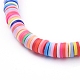Handmade Polymer Clay Heishi Beaded Choker Necklaces NJEW-JN02722-04-2