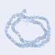 Chapelets de perles en aigue-marine naturelle G-F568-288-2