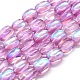 Chapelets de perles en pierre de lune synthétique G-E503-B02-1