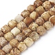 Chapelets de perles en jaspe avec images naturelles G-I270-01-1