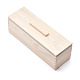 Set di stampi per sapone rettangolari in legno di pino DIY-F057-03A-3