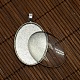 40x30 cubierta cabujón mm vidrio y aleación oval con cabochon bases pendientes retrato cabeza dama DIY-X0144-AS-NR-3