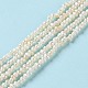 Naturali keshi perline perle fili PEAR-E018-64-2