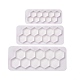 3 Sizes Hexagon Food Grade Plastic Cookie Cutters Sets DIY-L057-08-3