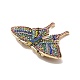 Pin de solapa de mariposa de rhinestone de colores JEWB-P014-04AG-3
