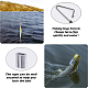 Superfindings moschettoni da pesca in ottone girevoli DIY-FH0005-18-4