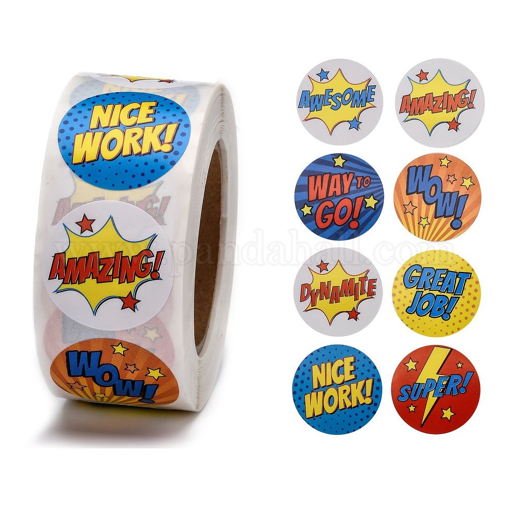 Wholesale SelfAdhesive Kraft Paper Gift Tag Stickers