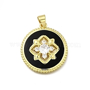 Латунные микро проложить кубического циркония подвески KK-C090-05B-01