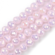 Стеклянные бусины с гальваническим покрытием  EGLA-B013-01A-AB06