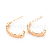 Brass Earring Findings KK-T062-208G-NF