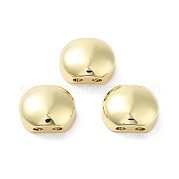 Овальные латунные бусины KK-E102-25G-01