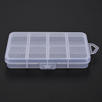 Plastic Bead Containers, Flip Top Bead Storage, Jewelry Box for Nail Art  Decoration, 12 Compartments, White, 13x5x1.5cm