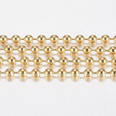 3.28 Feet Handmade Ion Plating(IP) 304 Stainless Steel Ball Chains X-STAS-F136-17G-20m