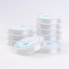Elastische Kordel Kristallschnur Kristall Faden, Transparent, 0.4 mm, ca. 15.85 Yard (14.5m)/Rolle