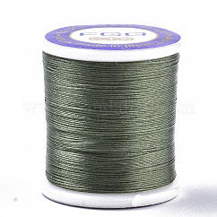 Fili per perline rivestiti in nylon 66 per perline, verde, 0.1mm, circa 54.68 iarde (50 m)/rotolo
