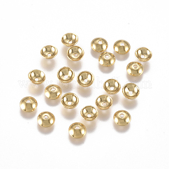 Perlenkappen aus Edelstahl 304, apetalous, golden, 4x1.2 mm, Bohrung: 0.8 mm