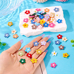 80 шт. 16 стиля цветочная компьютерная вышивка ткань нашивки на термоклей&nbsp;PATC-TA0001-14