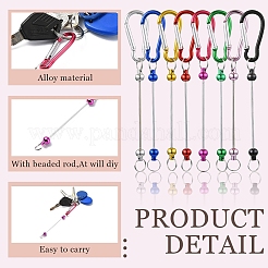 8 шт. 8-х стилевые алюминиевые и сплавные альпинистские карабины&nbsp;DIY-YW0010-37