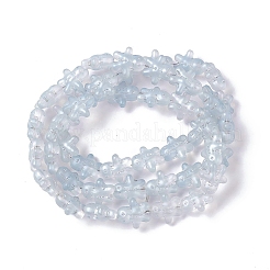 Perles de verre galvanoplastiques plaquées lustre nacré&nbsp;GLAA-P005-PL02