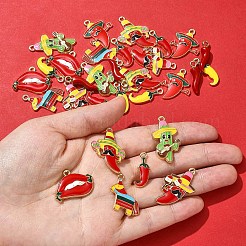 30шт 9 стиля подвески из сплава с эмалью FIND-FS0004-26