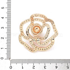 Покрытие стойки латунь микропаве прозрачные подвески из кубического циркония&nbsp;KK-C063-05G