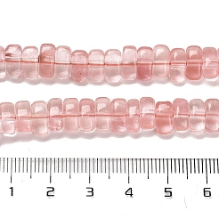 Вишневого кварца стеклянные бусы пряди G-Q167-B20-01