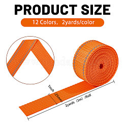 22 Yards 11 Farben Faserimitat Nylon reflektieren Lichtband&nbsp;OCOR-GL0001-35