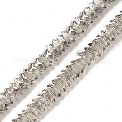 電気メッキ透明ガラスビーズ連売り  花  ミックスカラー  12x11x7mm  穴：1.2mm  約134個/連  24.80インチ（63cm）&nbsp;EGLA-L044-J
