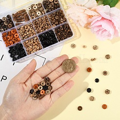 Окрашенные натуральные кокосовые бусины&nbsp;COCB-YW0001-01