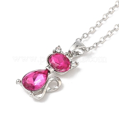 Ожерелья из сплава со стразами в форме кошки FS-WG5CA0C-01