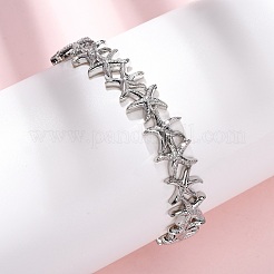Bracelets en laiton boutons de manchette pour les femmes&nbsp;BJEW-F514-02P