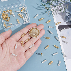 50шт 2 цвета латунные бусины&nbsp;FIND-UN0016-82