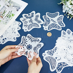 Шаблоны трафаретов для рисования лица из пластика для домашних животных DIY-WH0304-914A