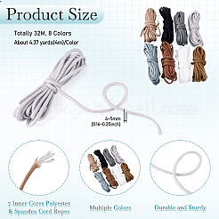 32m 8 couleurs 7 âmes intérieures cordes polyester & spandex&nbsp;RCP-TA0001-05