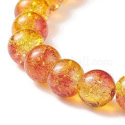 6шт 6 цветных блестящих стеклянных круглых браслета из бисера стрейч набор для женщин&nbsp;BJEW-JB08973