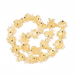 Бусы лэмпворк ручной работы&nbsp;LAMP-N024-35F