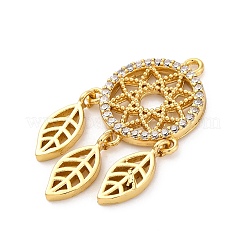 Реечное покрытие латунь с подвесками из кубического циркония&nbsp;KK-Q010-14G