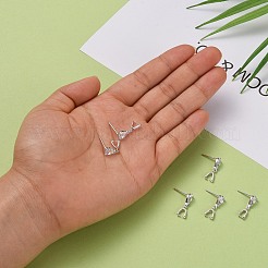 925 подвеска-гвоздик из стерлингового серебра с родиевым покрытием&nbsp;X-STER-K038-008P