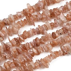 Stränge natürlicher Goldfleck-Sonnensteinperlen&nbsp;G-G464-B01-01