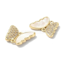 Латунные бусины из прозрачного кубического циркония с микропаве KK-B072-22G