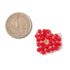 3шт стеклянные подвески&nbsp;PALLOY-MZ01084