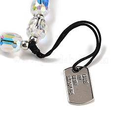 Мобильные ремни из нержавеющей стали и стеклянных бусин AJEW-H153-05P