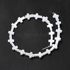 Нити бусин из натуральных пресноводных ракушек&nbsp;X-BSHE-E026-18