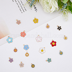 180шт 18 стиля подвески из сплава с эмалью ENAM-DC0001-25