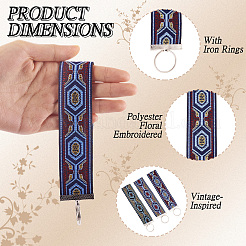 3шт. Винтажный брелок из полиэфирной ленты&nbsp;KEYC-TAC00048