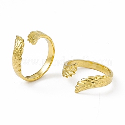 Ионное покрытие(ip) 304 нержавеющая сталь манжета кольцо для женщин RJEW-C060-02G