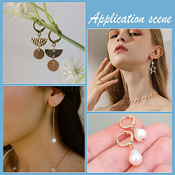 120 шт. фурнитура для сережек из нержавеющей стали 304&nbsp;STAS-SC0006-28G