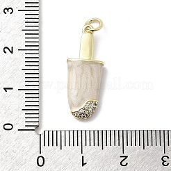 Messing Mikro ebnen Zirkonia Anhänger&nbsp;KK-A278-13G