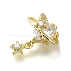 Стойки обшивки латунь микро проложить Циркон подвеску KK-M014-14G