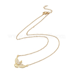 Ожерелье с кулоном в виде орла из прозрачного кубического циркония&nbsp;NJEW-O125-16G